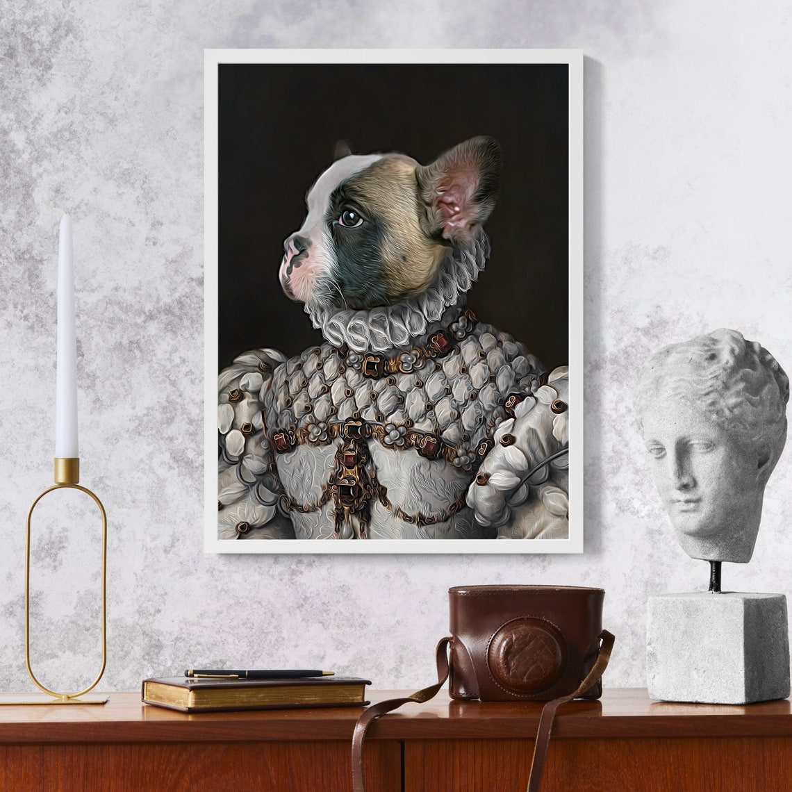 Custom Renaissance Pet Poster - Historical Portrait Classic Pet Portrait