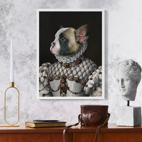 Custom Renaissance Pet Poster - Historical Portrait Classic Pet Portrait