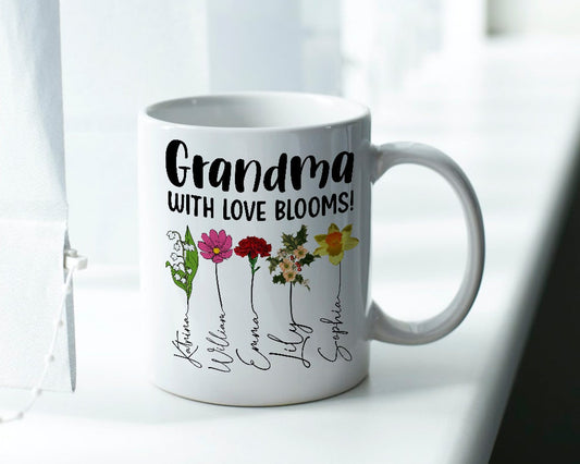 Personalized Grandma Garden Mug - Mother's day gifts