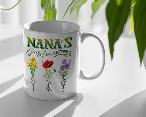 Personalized Grandma Garden Mug - Mother's Day Gifts