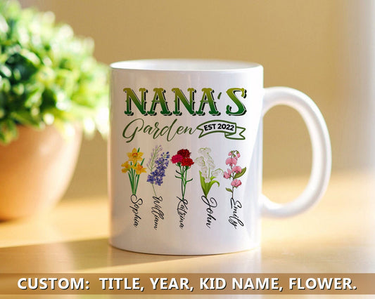 Personalized Grandma Garden Mug - Mother's Day Gifts