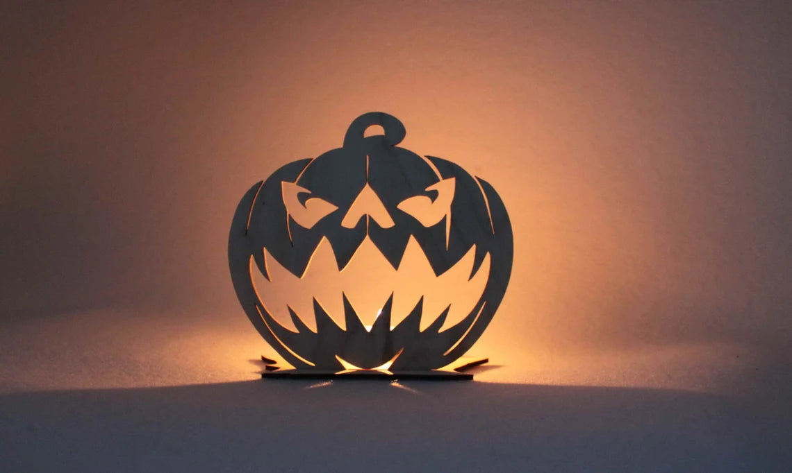 Pumpkin Candle Holder - Halloween Gift