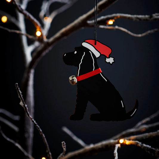 Black Cocker Spaniel Christmas tree decoration