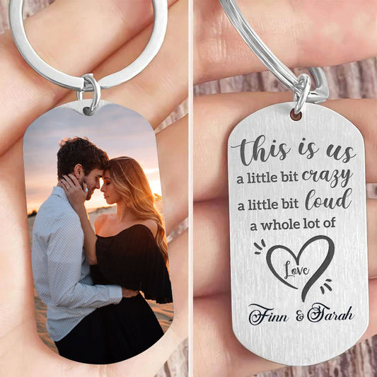 Personalized This Is Us Keychain - Best Gift for Valentine's Day
