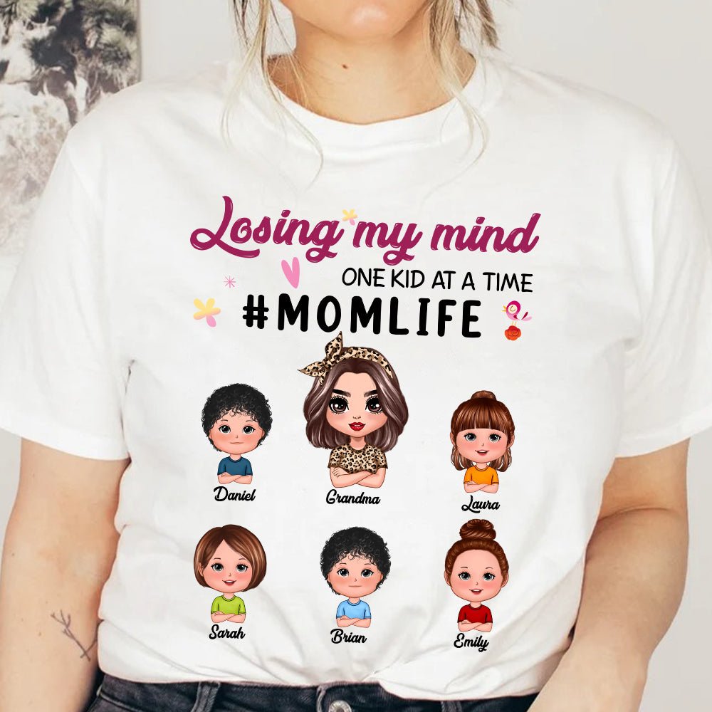 Losing My Mind One Kid At A Time Doll Family - Personalized T-Shirt/ Hoodie - Best Gift For Mother