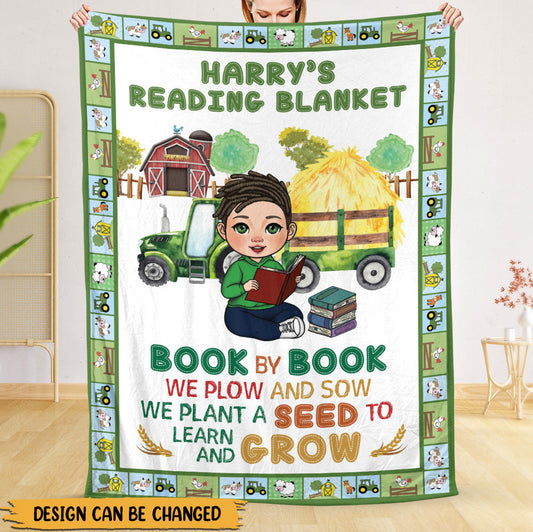 We Plant A Seed To Learn And Grow - Personalized Blanket - Thoughtful Gift For Birthday