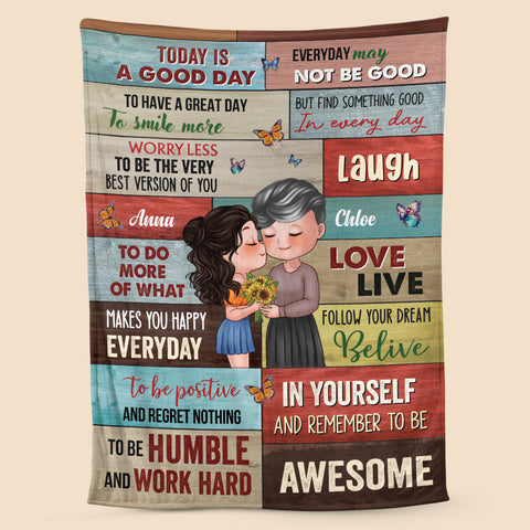 Today Is Good Day - Personalized Blanket - Best Gift For Mother