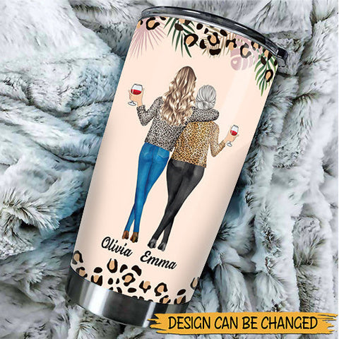 To My Badass Daughter/ To My Mom - Personalized Tumbler - Best Gift For Mother, For Daughter