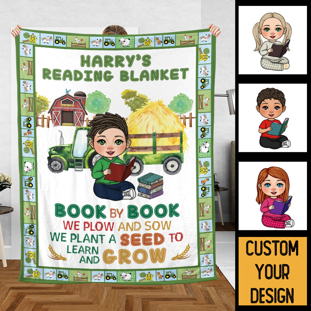 We Plant A Seed To Learn And Grow - Personalized Blanket - Thoughtful Gift For Birthday
