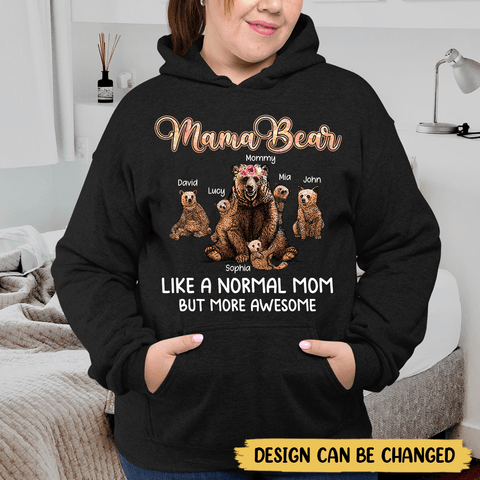 Mama Bear - Personalized T-Shirt/ Hoodie - Best Gift For Mother