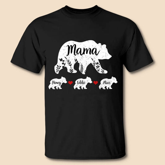 Mama Bear - Personalized T-Shirt/ Hoodie - Best Gift For Mother
