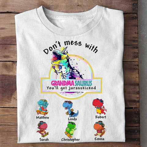 Mama/Grandmasaurus - Personalized T-Shirt/ Hoodie - Best Gift For Mother, Grandma