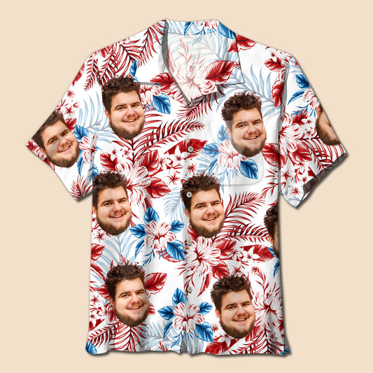 Tropical Face (Version 2) - Personalized Hawaiian Shirt - Best Gift For Summer