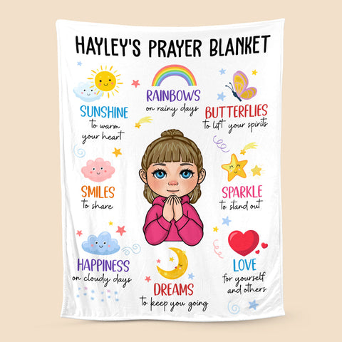 Prayer Blanket (For Kid) - Personalized Blanket - Meaningful Gift For Birthday