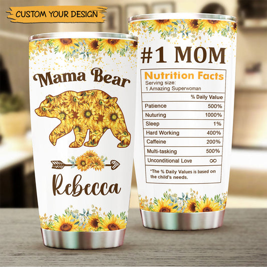 Mama's Bear - Personalized Tumbler - Best Gift For Mother