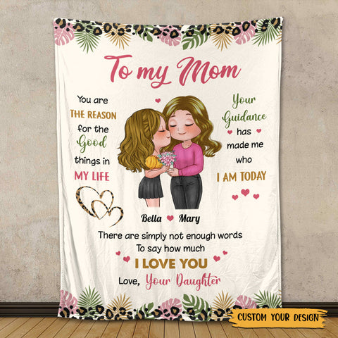 To My Mom I Love You - Personalized Blanket - Best Gift For Mom, For Birthday