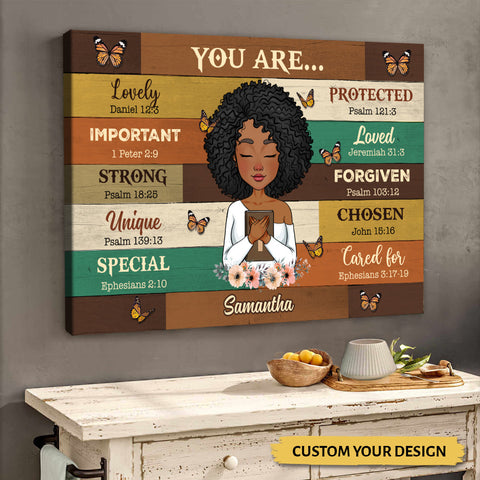 You Are (Version 2) - Personalized Canvas - Best Gift For Daughter, Granddaughter