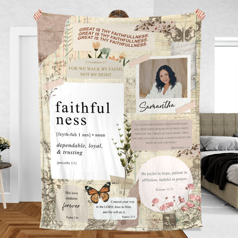 Fruit of the Spirit - Personalized Blanket - Meaningful Gift For Birthday
