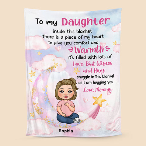 To My Daughter/Granddaughter For Kid - Personalized Blanket - Best Gift For Family