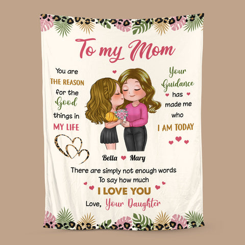 To My Mom I Love You - Personalized Blanket - Best Gift For Mom, For Birthday