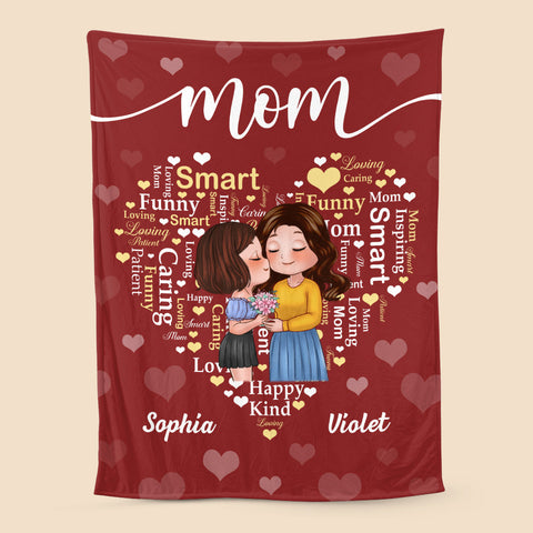 Loving Mom - Personalized Blanket - Best Gift For Mom, For Birthday