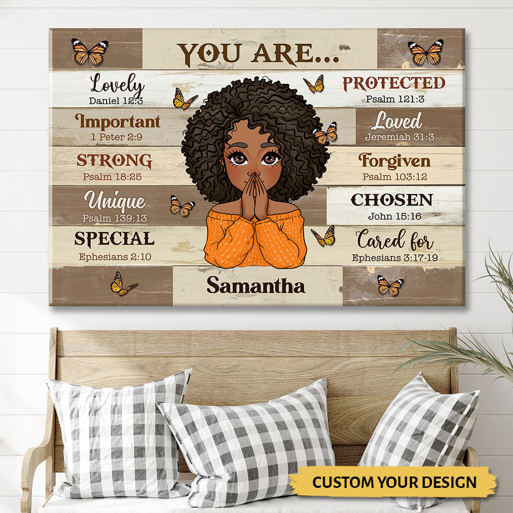You Are - Personalized Canvas - Best Gift For Daughter, Granddaughter