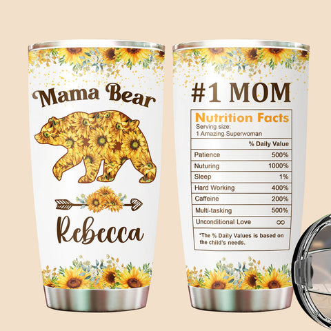 Mama's Bear - Personalized Tumbler - Best Gift For Mother
