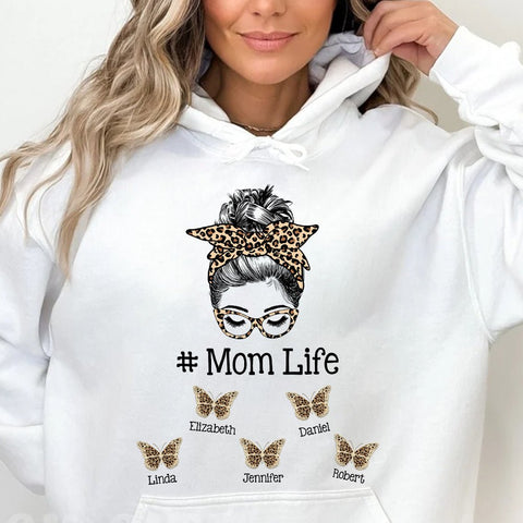Momlife/ Grandmalife With Kids - Personalized T-Shirt/ Hoodie - Best Gift For Mother, Grandma
