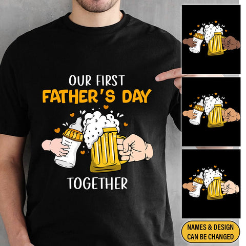 Our First father's Day - Personalized T-Shirt/ Hoodie - Best Gift For Father