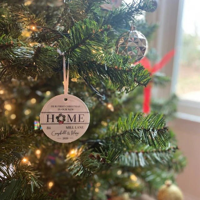 Our New Home Christmas Circle Ornament - MH2810