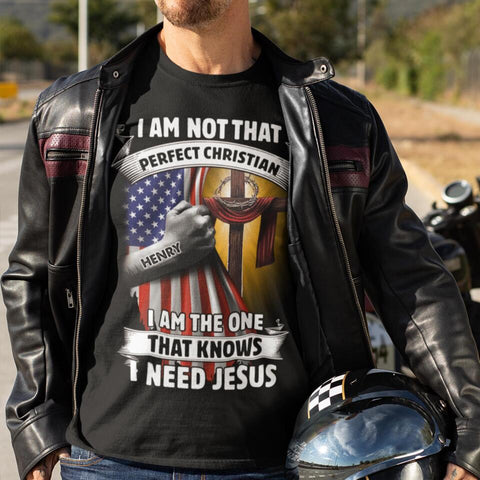 Personalize I Need Jesus Tshirt - CTN0622TA