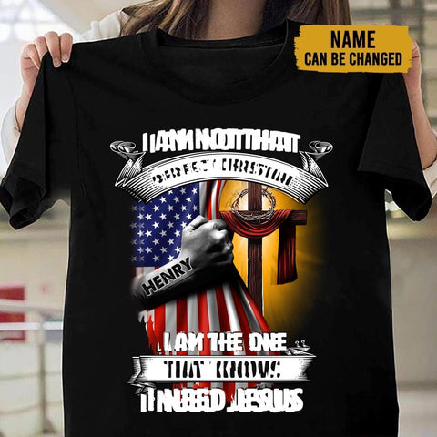 Personalize I Need Jesus Tshirt - CTN0622TA
