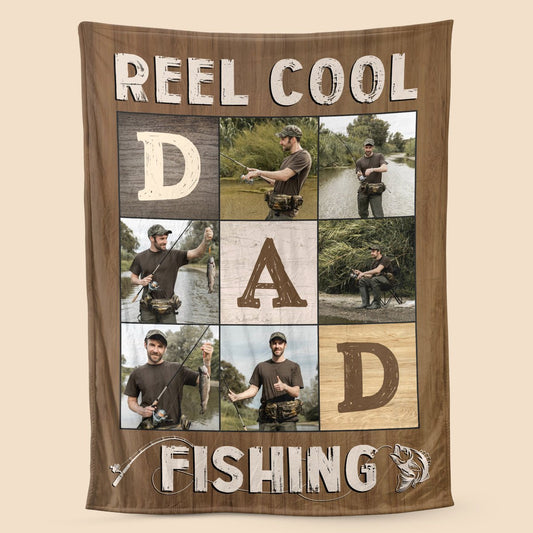 Reel Cool Dad - Personalized Blanket - Best Gift For Father