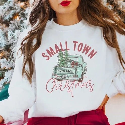 Small Town Christmas Truck T-shirt & Sweatshirt - TG1122