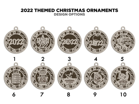 2022 Themed Ornaments - 10 Unique Designs