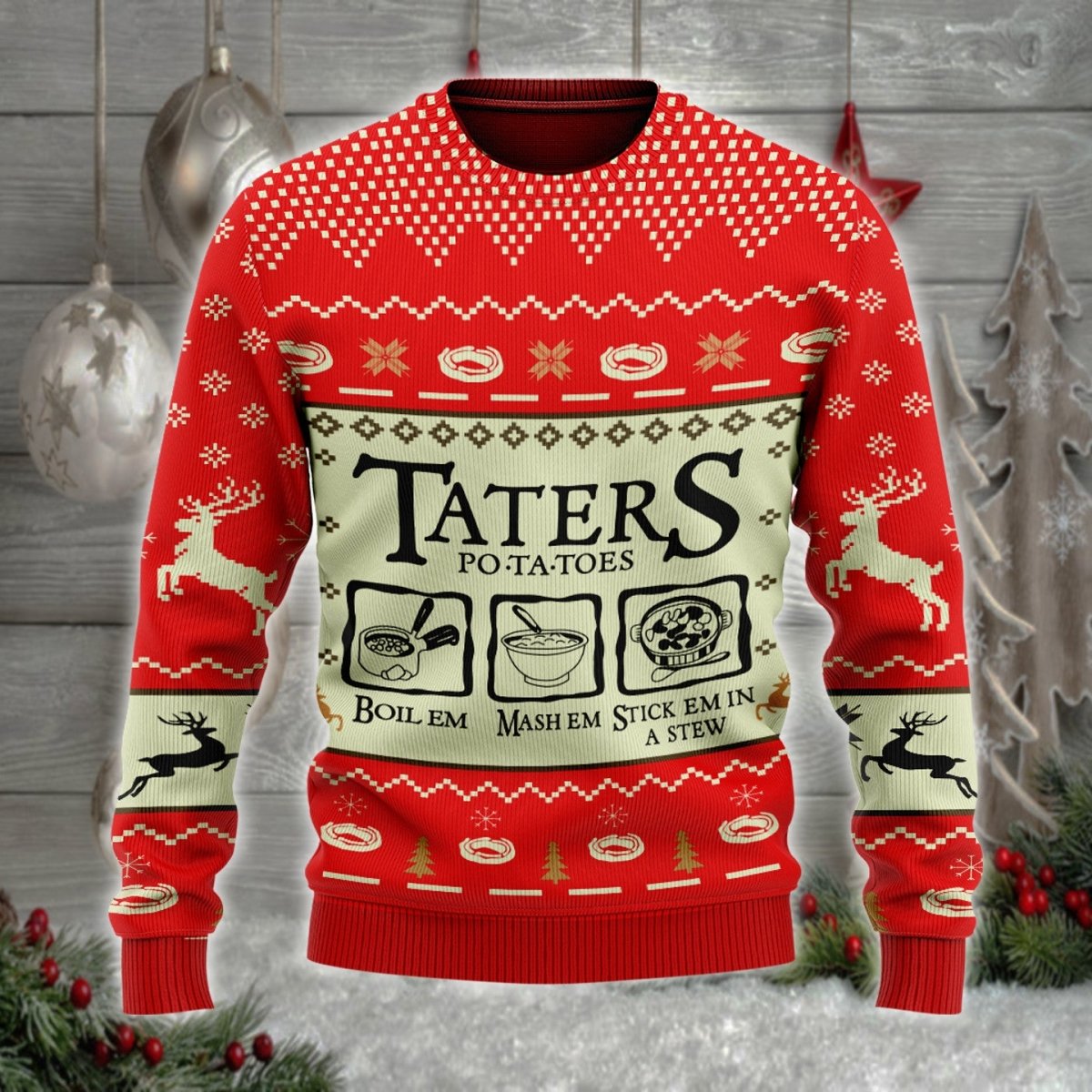 Taters Potatoes Ugly Sweater - TG1121DT