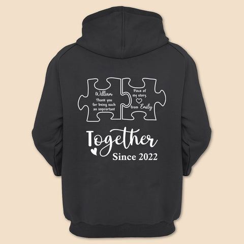 Thank You For Being Such An Important Piece - Personalized Hoodie/T-Shirt - Best Gift For Couple