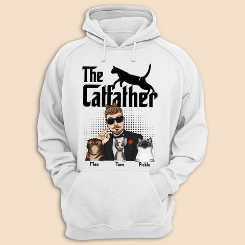The Catfather - Personalized T-Shirt/ Hoodie Front - Best Gift For Dad