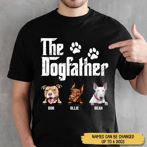 The Dog Father - Personalized  T-Shirt/Hoodie - Best Gift for Dad