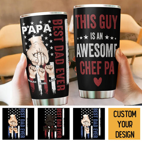This Guy Is An Awesome Chef Pa - Personalized Tumbler - Best Gift For Father