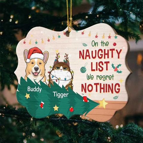 Dear Santa - I've Been A Very Good Cat This Year - Personalized Shaped Ornament