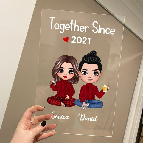 Together Since Doll Couple - Personalized Acrylic Plaque