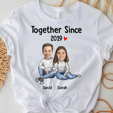 Together Since - Personalized T-Shirt- Best Gift For Couple