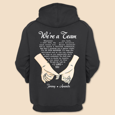 We're A Team - Personalized T-Shirt/ Hoodie - Best Gift For Couple